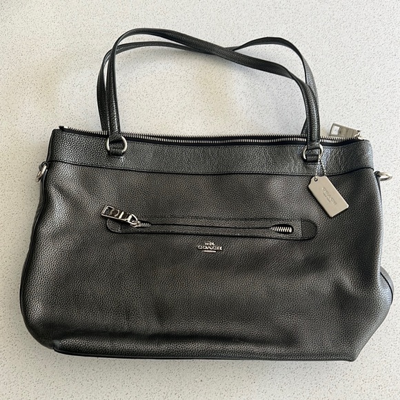 Dark gray Coach purse, excellent condition - Picture 1 of 3